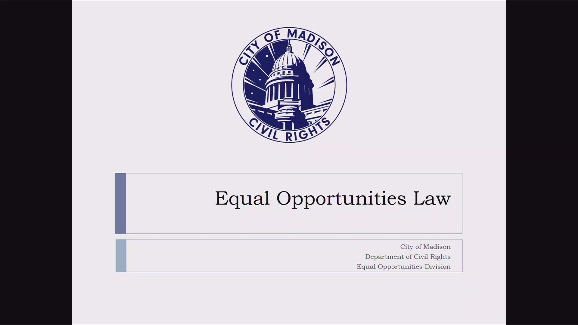 equal opportunity act
