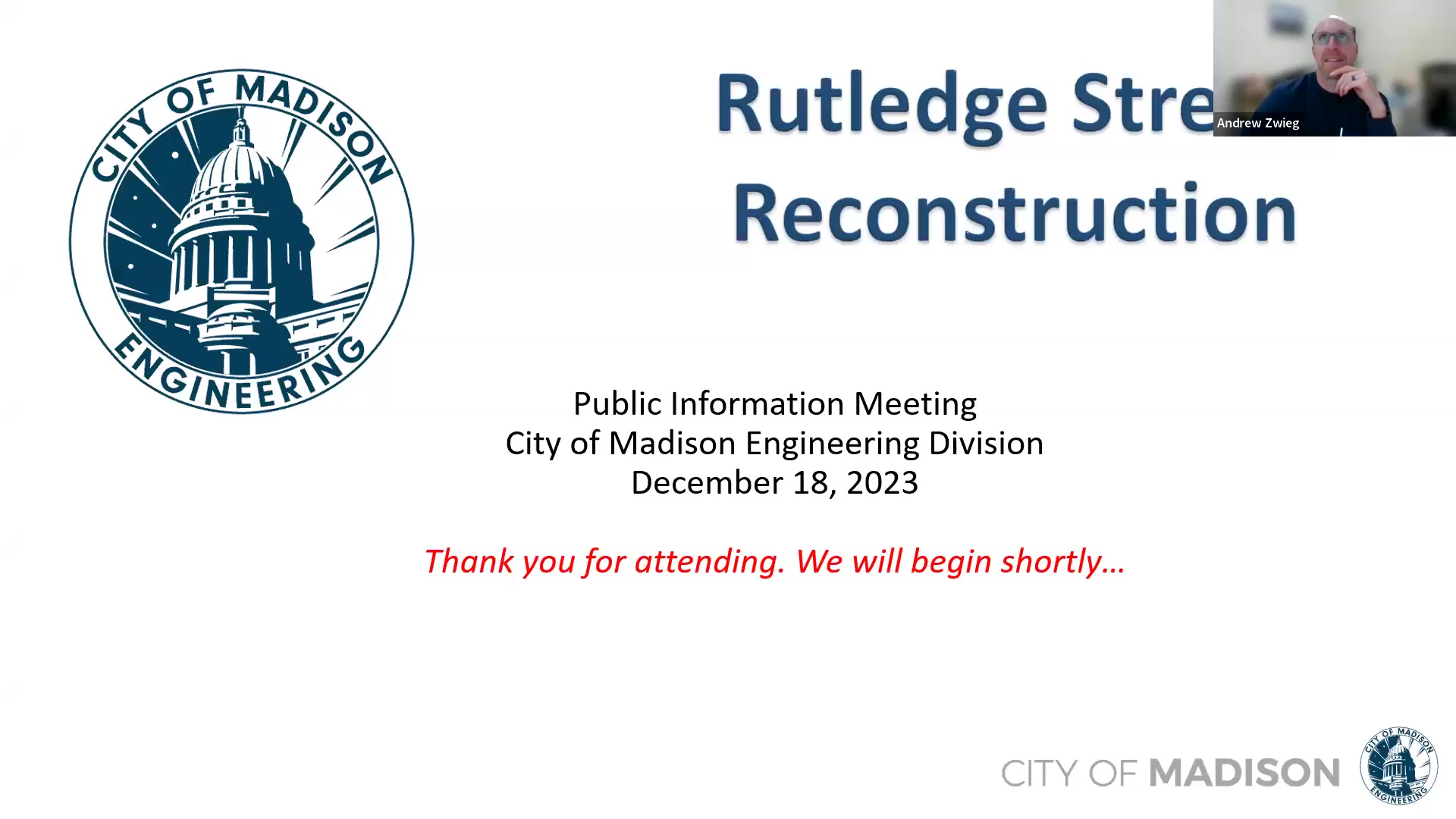 Public Information Meeting: Rutledge Street 12/18/2023 5:04 PM