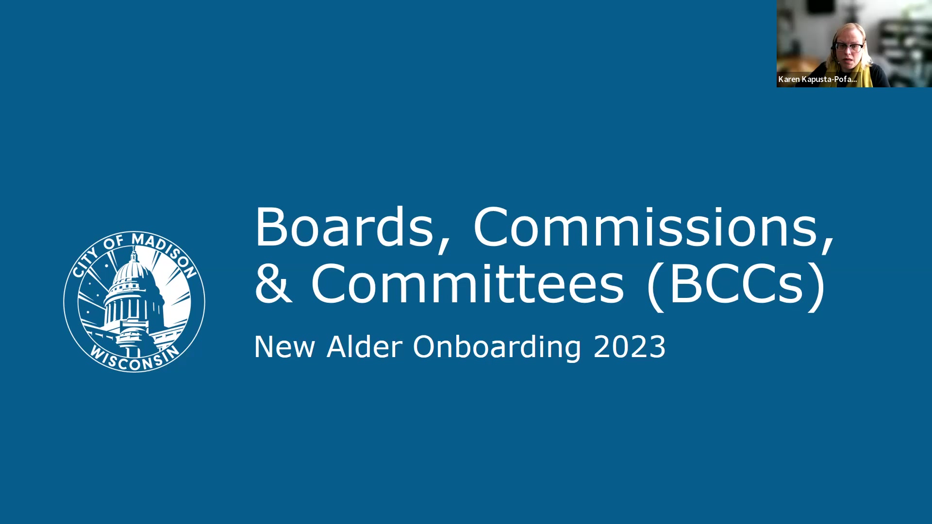 Council Office Boards, Commissions, and Committees (BCCs) Overview